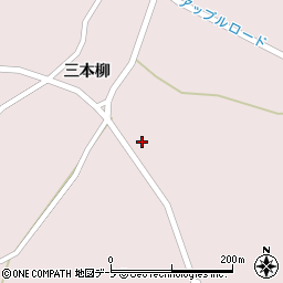青森県弘前市百沢三本柳23-2周辺の地図