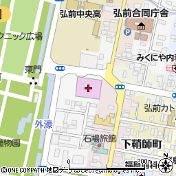弘前文化センター周辺の地図