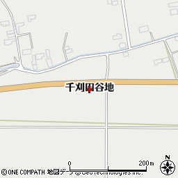 青森県六戸町（上北郡）犬落瀬（千刈田谷地）周辺の地図