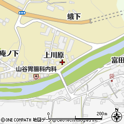 青森県黒石市温湯上川原18-9周辺の地図