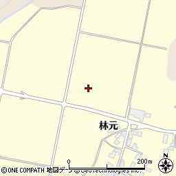 青森県弘前市兼平林元周辺の地図