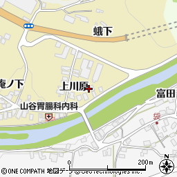 青森県黒石市温湯上川原18周辺の地図