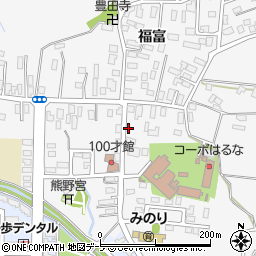 青森県弘前市福村福富25-1周辺の地図