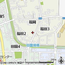 青森県弘前市福田福岡24周辺の地図
