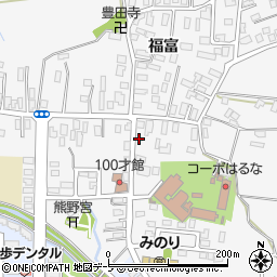 青森県弘前市福村福富25-7周辺の地図