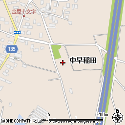 青森県平川市金屋中早稲田周辺の地図