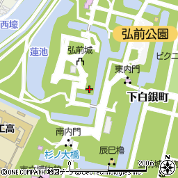 弘前市公園緑地協会周辺の地図
