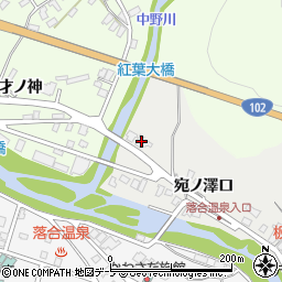 青森県黒石市板留落合野3周辺の地図