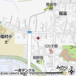 青森県弘前市福村福富14周辺の地図