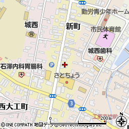 青森県弘前市新町182周辺の地図