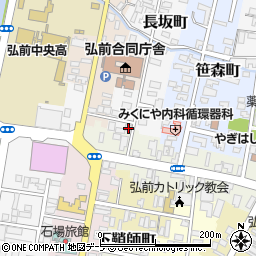 青森県弘前市長坂町1周辺の地図