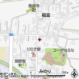 青森県弘前市福村福富25-6周辺の地図