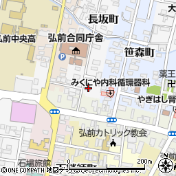 青森県弘前市長坂町3周辺の地図