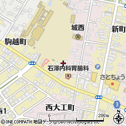 青森県弘前市西大工町87周辺の地図