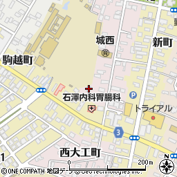 青森県弘前市西大工町29周辺の地図