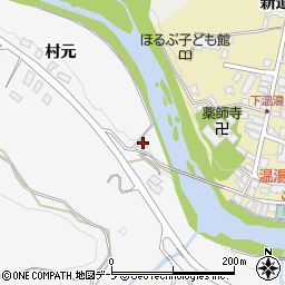 青森県黒石市袋村元2-4周辺の地図