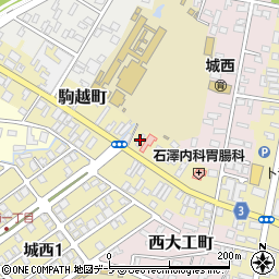 青森県弘前市駒越町26周辺の地図