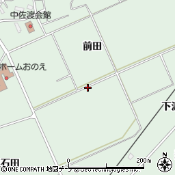 青森県平川市中佐渡前田周辺の地図
