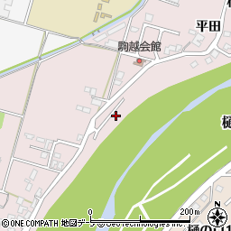 青森県弘前市駒越村元93周辺の地図