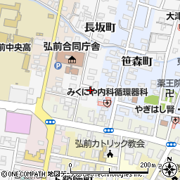 青森県弘前市長坂町4周辺の地図