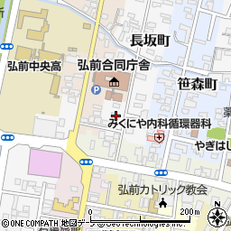 青森県弘前市長坂町5周辺の地図