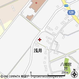 青森県弘前市一町田浅井周辺の地図