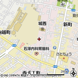 青森県弘前市西大工町85周辺の地図