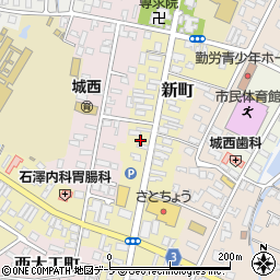 青森県弘前市新町188周辺の地図