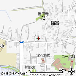青森県弘前市福村福富19周辺の地図