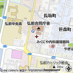 青森県弘前市長坂町7周辺の地図