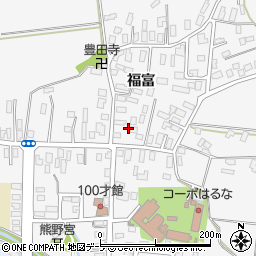 青森県弘前市福村福富33周辺の地図