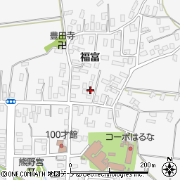 青森県弘前市福村福富55周辺の地図
