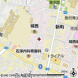 青森県弘前市西大工町39周辺の地図
