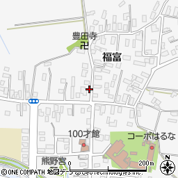 青森県弘前市福村福富34周辺の地図