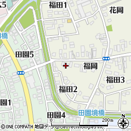 青森県弘前市福田福岡5周辺の地図