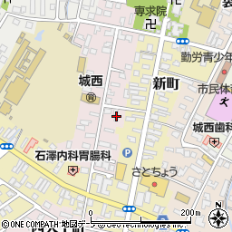 青森県弘前市西大工町44周辺の地図