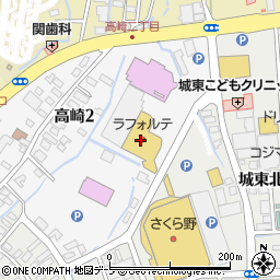 モンベル弘前店周辺の地図