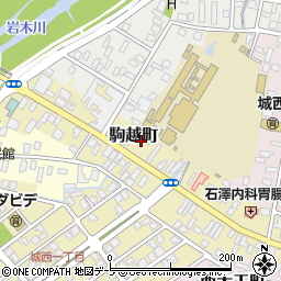 青森県弘前市駒越町47周辺の地図