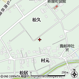 青森県平川市新屋町周辺の地図