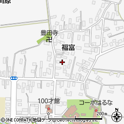 青森県弘前市福村福富36周辺の地図