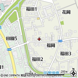青森県弘前市福田福岡6周辺の地図