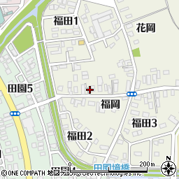 青森県弘前市福田福岡周辺の地図