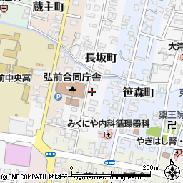 青森県弘前市長坂町11周辺の地図