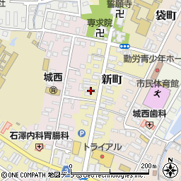 青森県弘前市新町205周辺の地図