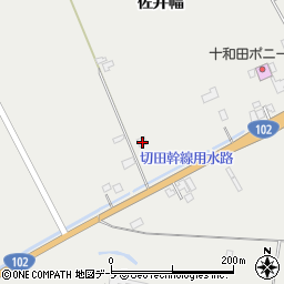 青森県十和田市三本木佐井幅168周辺の地図