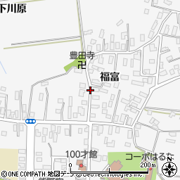 青森県弘前市福村（福富）周辺の地図