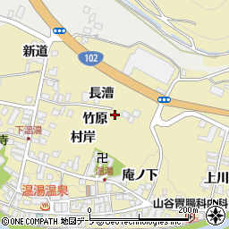 青森県黒石市温湯竹原3周辺の地図