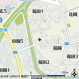 青森県弘前市福田福岡3周辺の地図