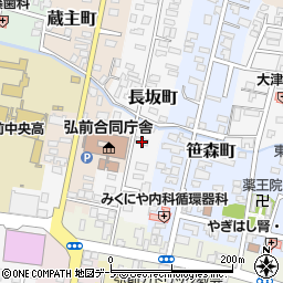 青森県弘前市長坂町13周辺の地図