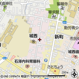 青森県弘前市西大工町49周辺の地図